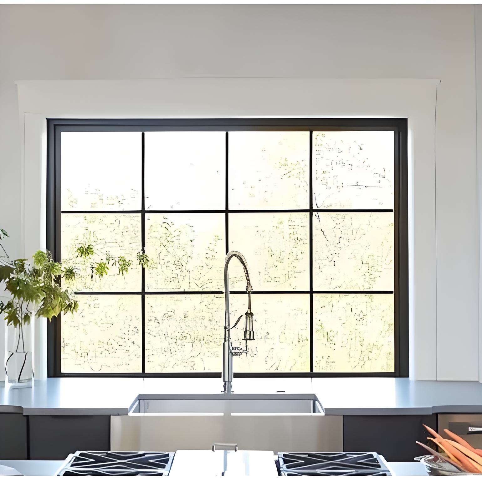 Hurricane Proof Impact Customized Modern Big Fixed Window Picture Windows