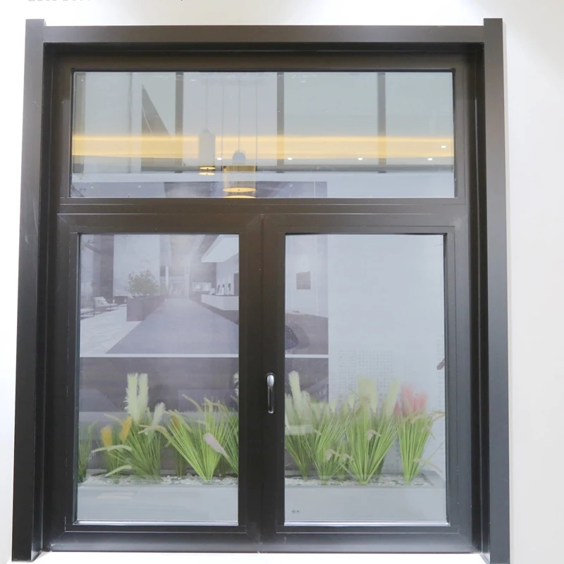 Hot Selling Double Glazing Aluminum Clad Wood Casement Window for Home