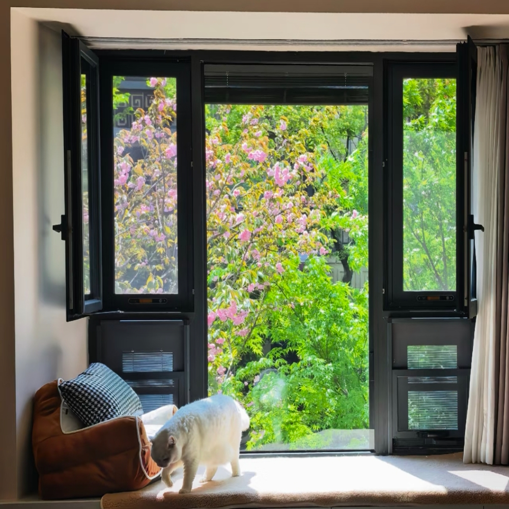 Affordable Aluminum Casement Window System for Residential Buildings Durable Modern Appearance