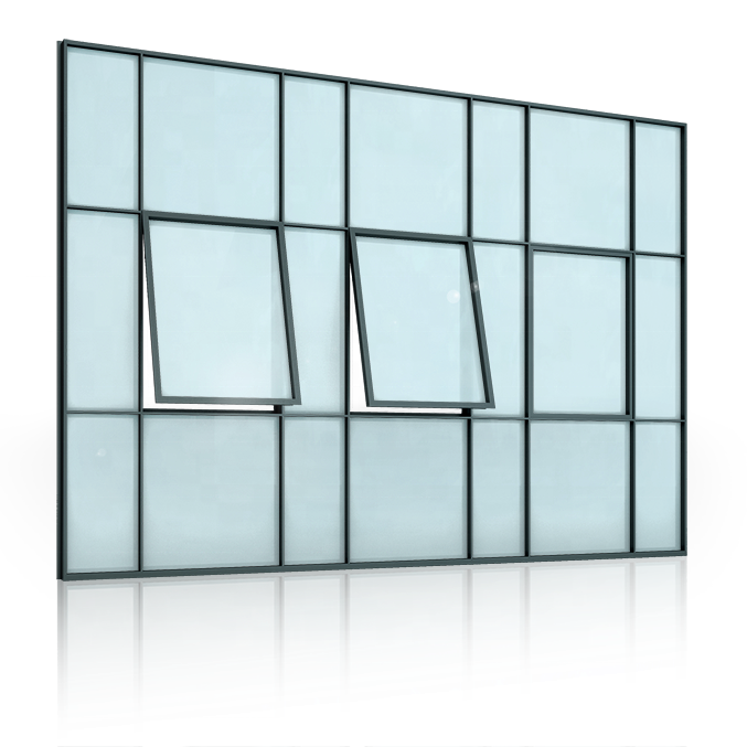 2024 Hot Sale RP Fineline Thermal Break Steel Window High-end Private Custom Steel Grill Design windows for Villa
