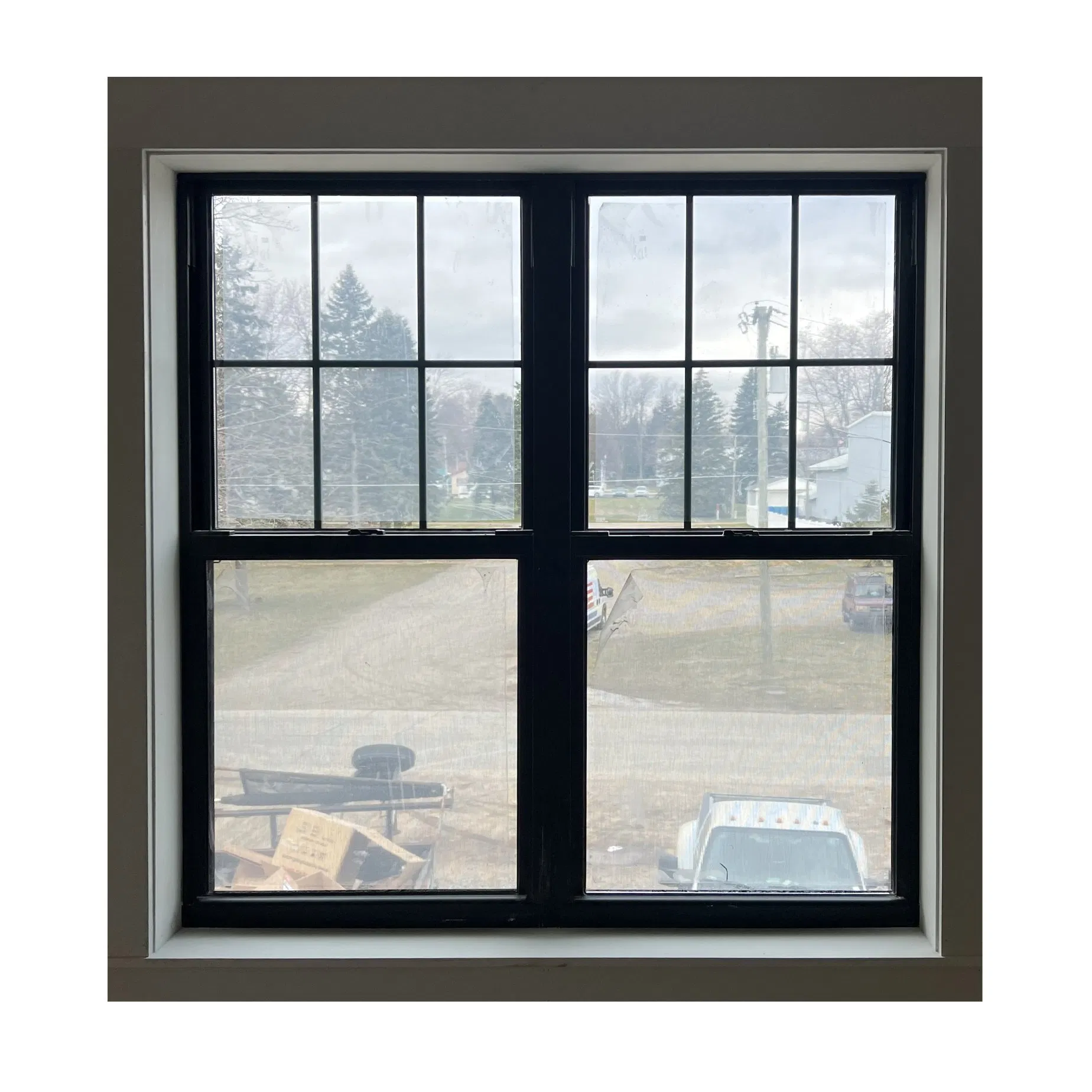 High Quality Vinyl Fixed Twin Mulled Triple Mulled Single Hung Window