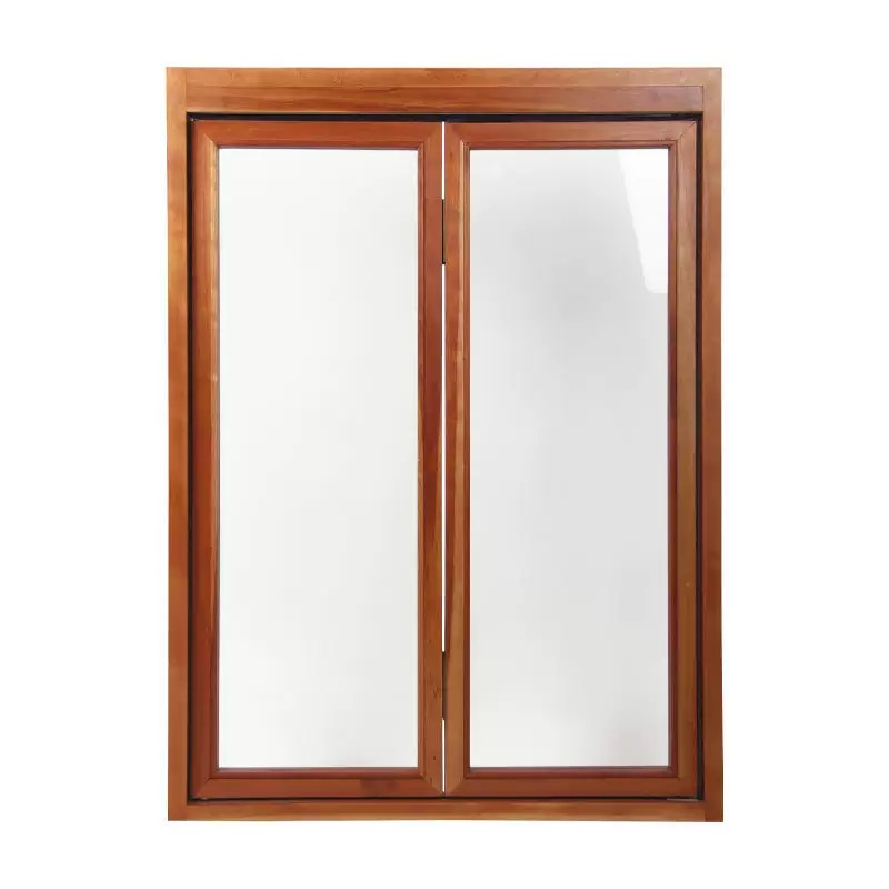 Modern Minimalist Insulated Aluminum-Wood Casement Windows Residential Use with Folding Open Style for Bedrooms Living Areas