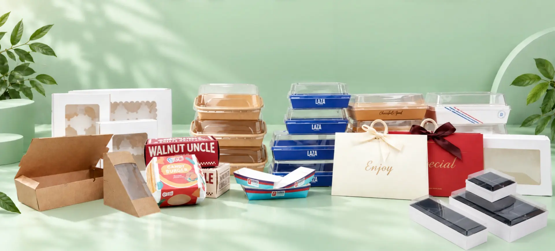 Custom food packaging collection produced by WTPack factory in China