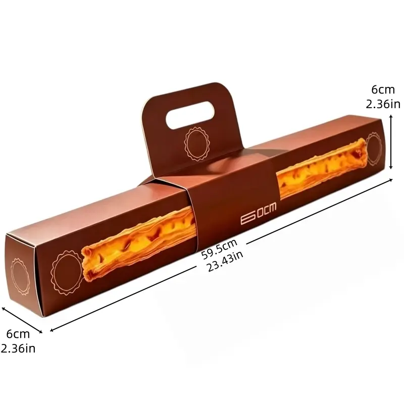 ODM Custom Long Pastry Box | Handle Waistband Pack with Inner Tray Manufacturers, Suppliers