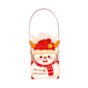 ODM Christmas Transparent Gift Box Santa Snowman Xmas Candy Apple Box Wholesale Manufacturers Manufacturer