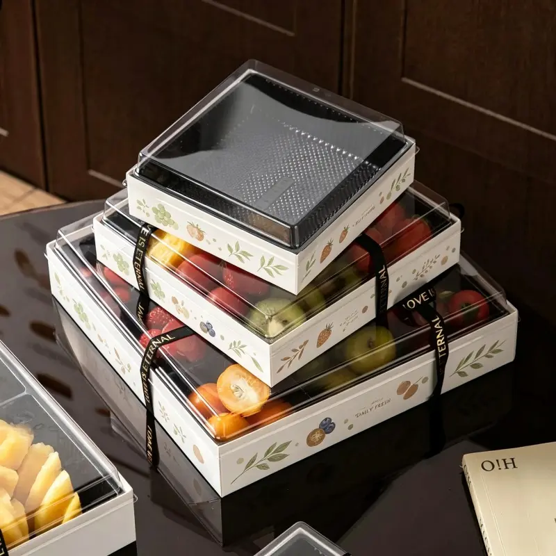 ODM Custom‑Print Tall Square Food Box for Fruit Platters & Mixed Treats Manufacturers, Service