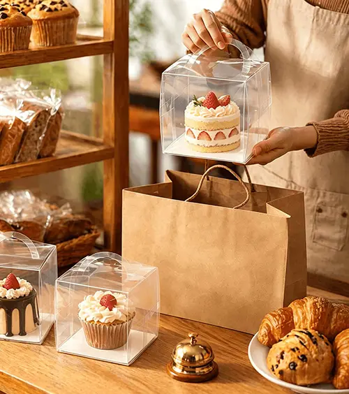 Bakery takeaway packaging case by WTPack
