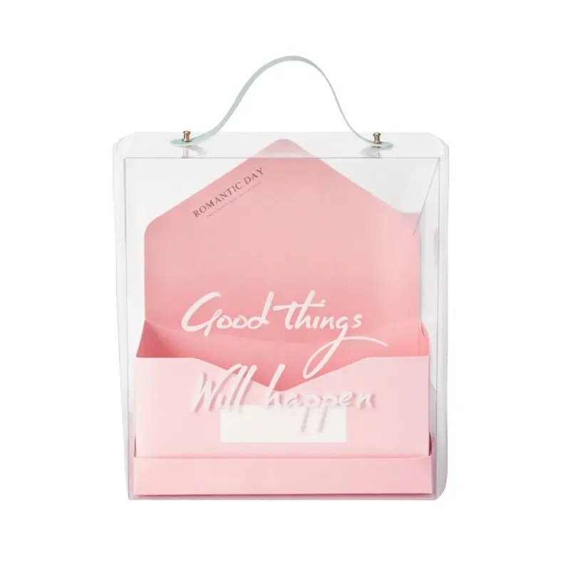 Envelope flower gift box case