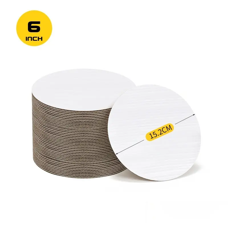 Wholesale Round 6in Cake Board | Custom Sizes Corrugated Cake Base Wholesale Manufacturers, Factory