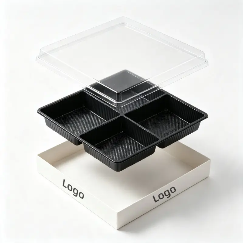 ODM Custom-Print Large Square Food Box for Fruit Cuts & Assorted Snacks Manufacturer, Service