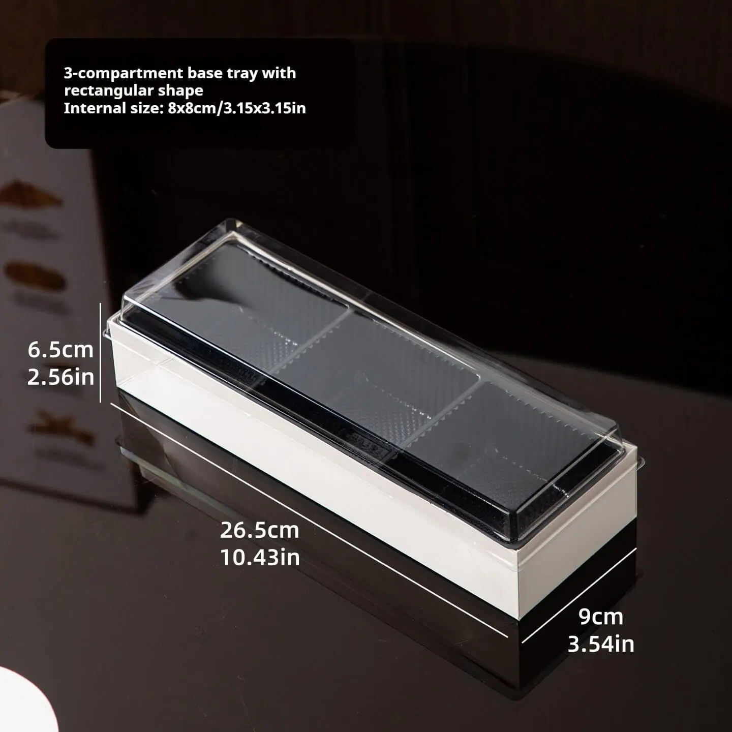 ODM Custom Long Rectangular Box | Bakery Treats & Takeaway Platters Manufacturers, Service