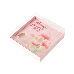 Wholesale Mother's Day Cupcake Box 6-Grid Transparent Top Treat Box Suppliers Factories