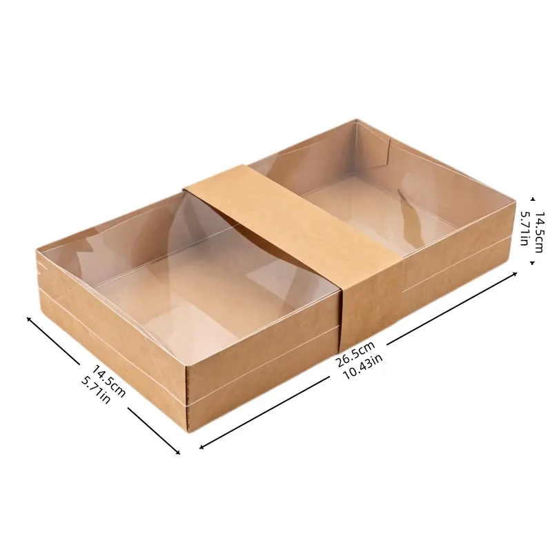 OEM Custom Printed Kraft Window Box | Artisan Breads & Gourmet Pastry Packaging Supplier, Factories
