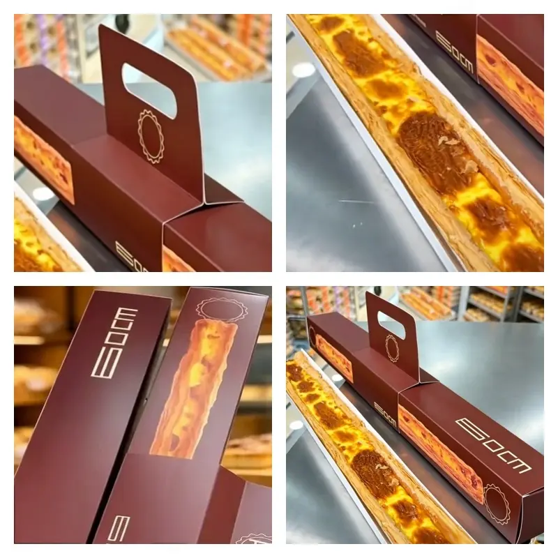 ODM Custom Long Pastry Box | Handle Waistband Pack with Inner Tray Manufacturers, Suppliers