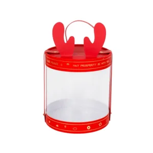 Wholesale Christmas Gift Box WTXS-19 Reindeer Bucket with Handle for Cookies Manufacturer Service
