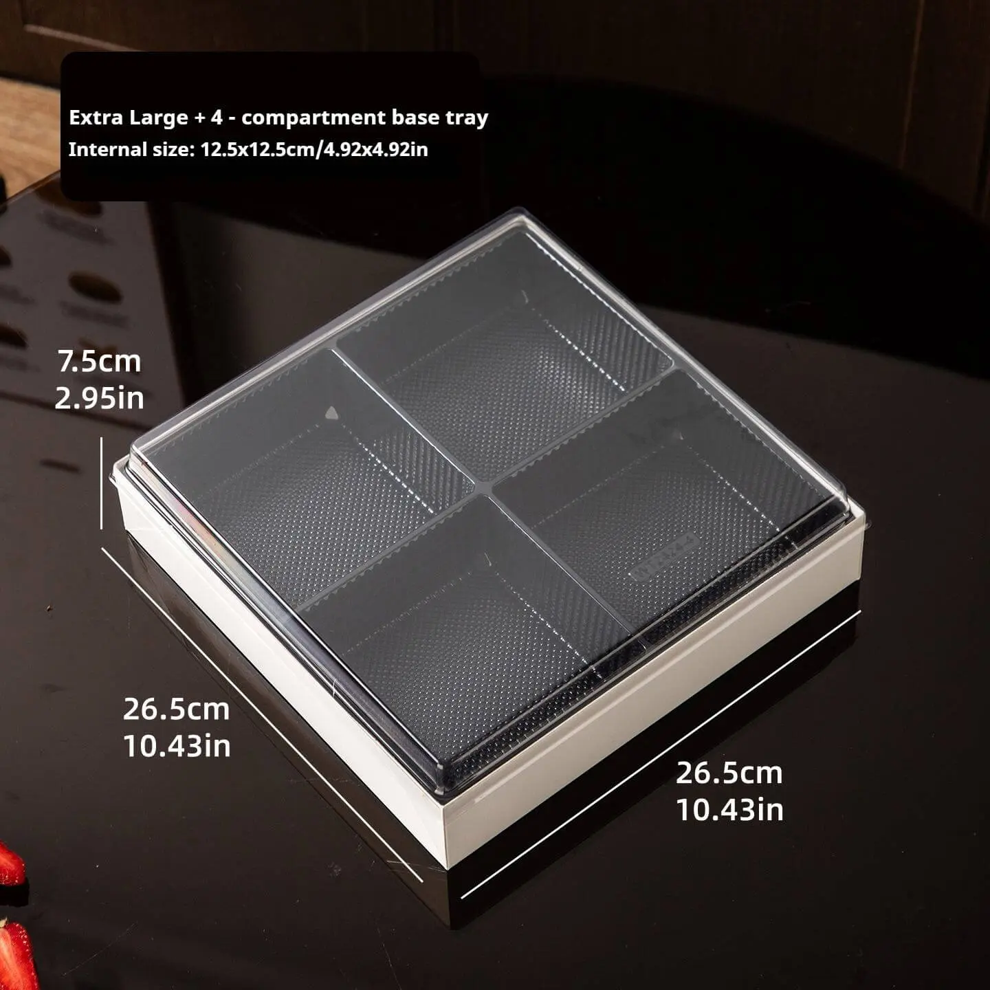 Wholesale Oversized Branded Print Clear‑Lid Box | Sushi, Desserts & Bulk Catering Trays Manufacturer, Supplier