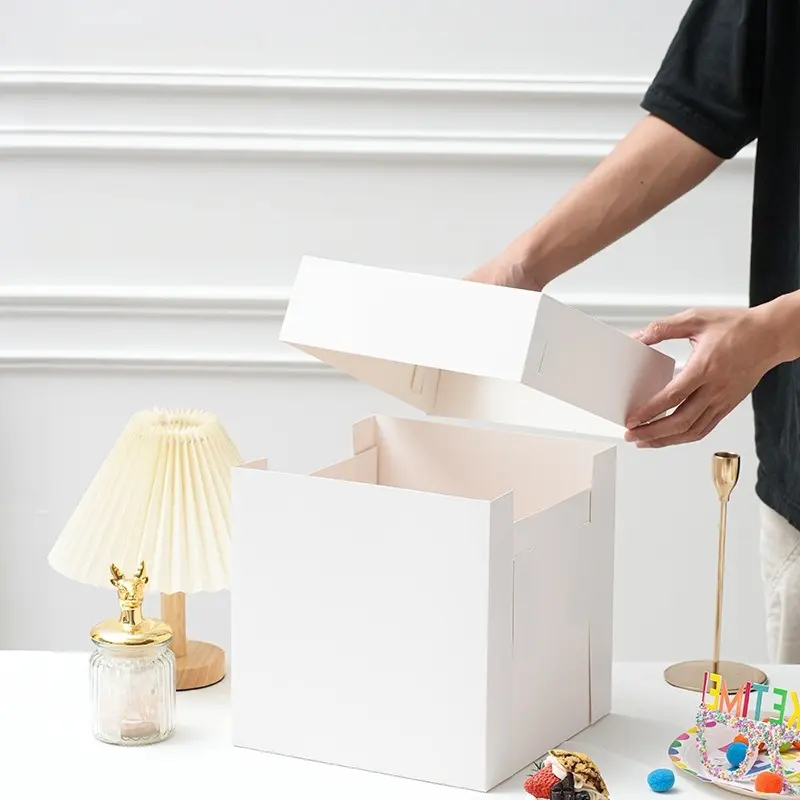OEM Small Square Cake Box with Window | Custom Logo Bakery Box Wholesale Manufacturer, Service
