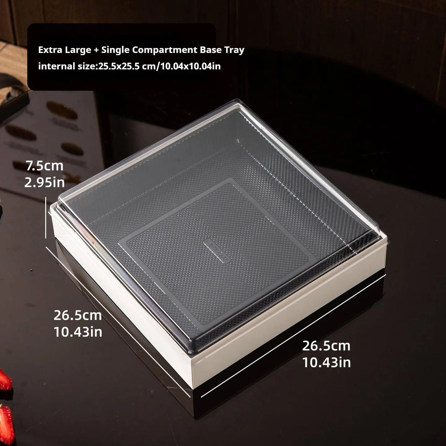 Wholesale Oversized Branded Print Clear‑Lid Box | Sushi, Desserts & Bulk Catering Trays Manufacturer, Supplier