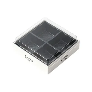 OEM Custom Print Square Food Box for Dessert Portions Treat Packs Supplier Service