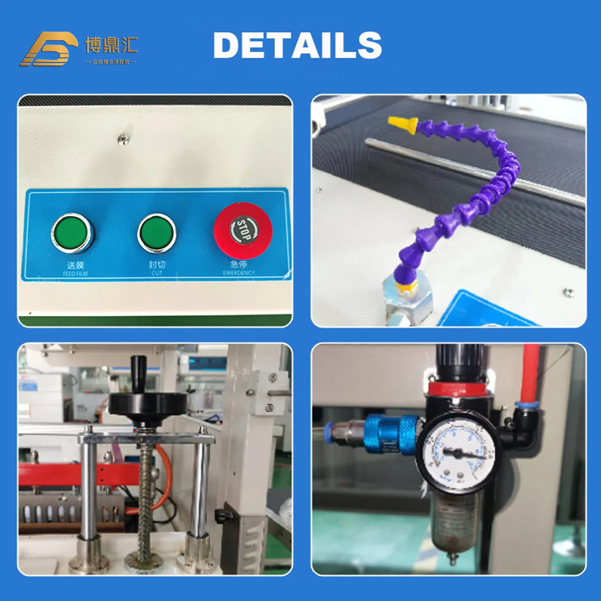 Auto PE Film Heat Oven Tunnel Water Bottles Cans Shrink Wrapping Sleeve Packaging Machine