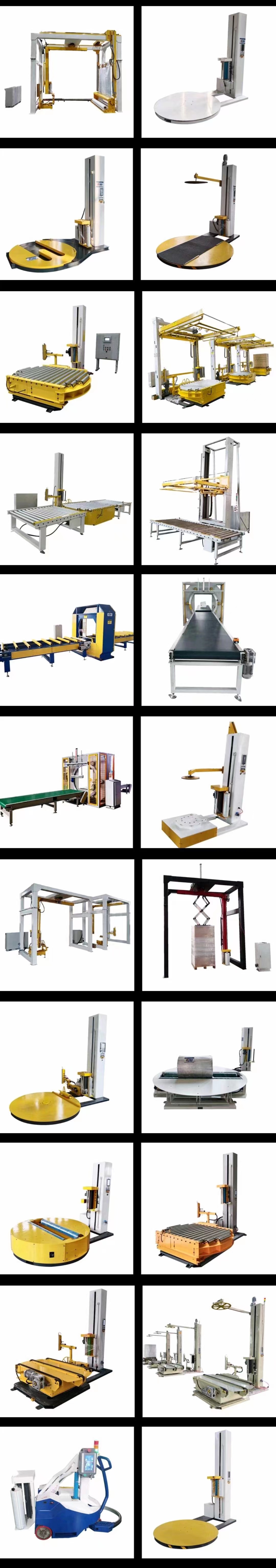 Custom Make Semi Automatic Wrapper Stretch Hood Pallet Wrapper Wrapping Packing Machine Robot Model With Battery