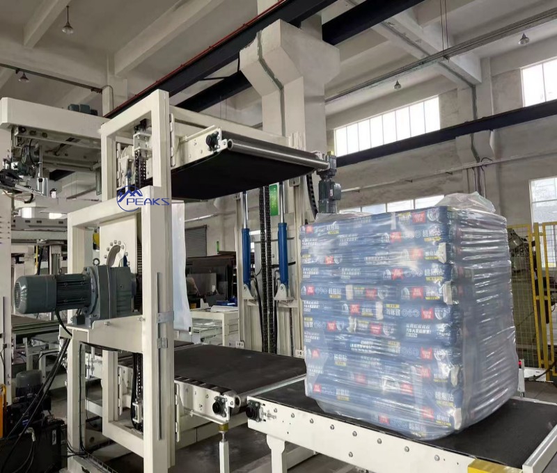 Fully Automatic Pallet Stretch Hood Wrapping Machine High Speed Stretch Hooders