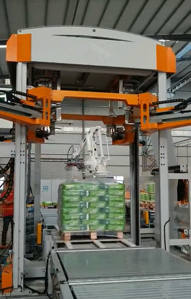 Pallet Packaging Machine Details Vertical View 1