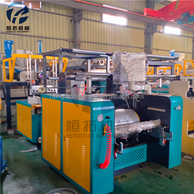 HT-500 Single Extruder Hydraulic Screen Net Changer Overhand Film Treatment PE Stretch Film Making Machine