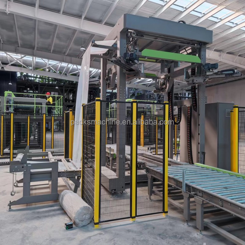 Fully Automatic Cold Stretch PE Film Hooding Machine Layout