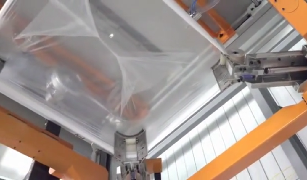 Automatic Wrapping Mechanical Film Drawing System