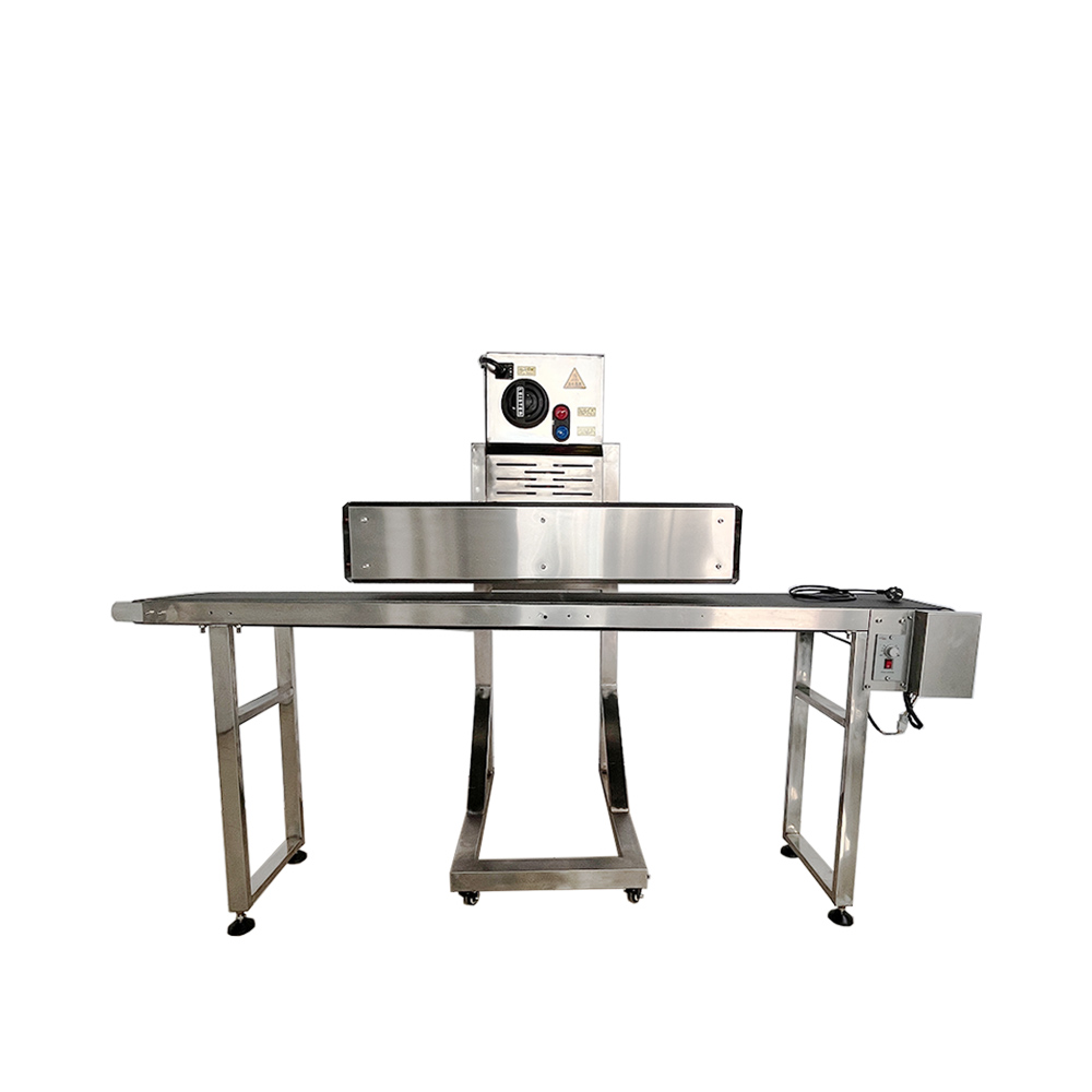 Electric Moving Heat Shrink Wrapping Machine For Beverage Cans Film For Glass Chemical Commodity Packaging Gear Core Components