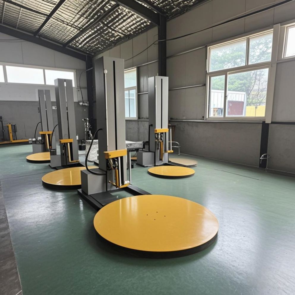 High Capacity Automatic Tray Shrink Wrapping Machine Forklift Stretch Wrapping Machine Electrical Wire Wrapping Machine