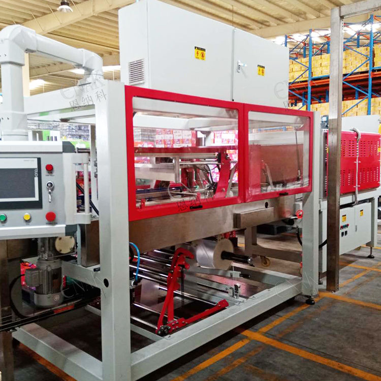 Automatic PE Film Heat Shrink Tunnel Sleeve Wrapping Packing Machine for Cans