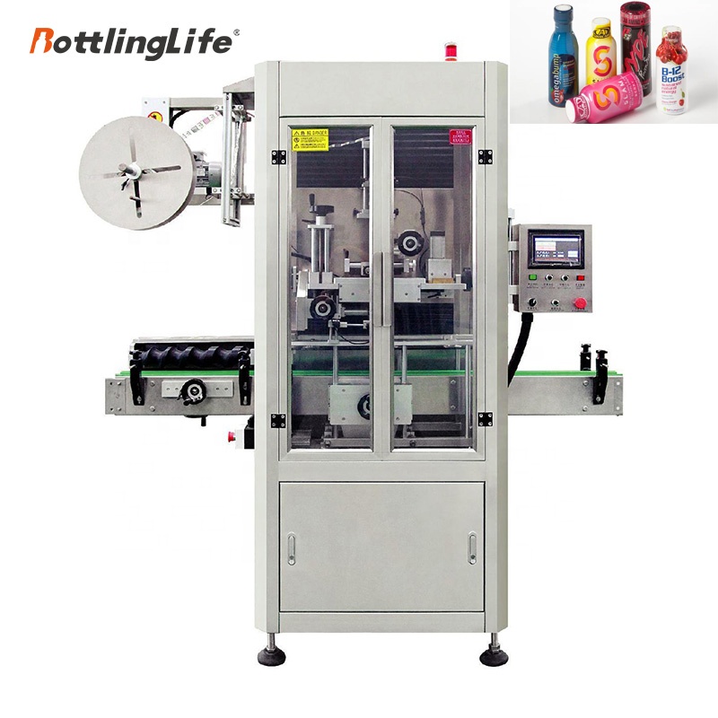 High Precision PVC Neck Banding Shrink Sleeves Labels Machine Manufacturer with Shrink Tunnel