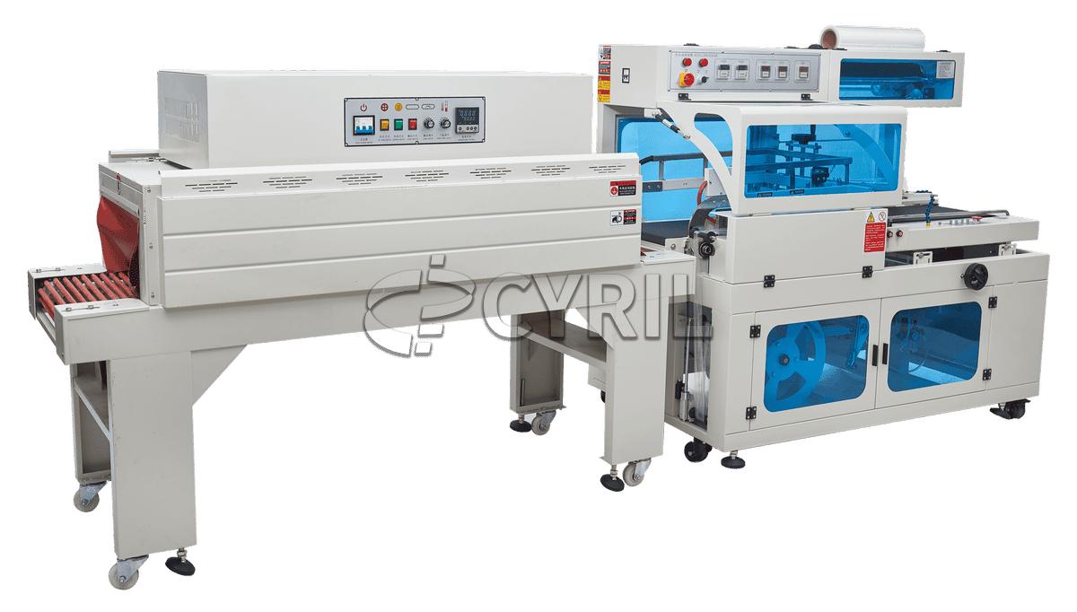 Automatic Electric Plastic Continuous Shrink Wrapping Sealing Cutting Machine for Stationery Hardware Food Beverage Art Supplies