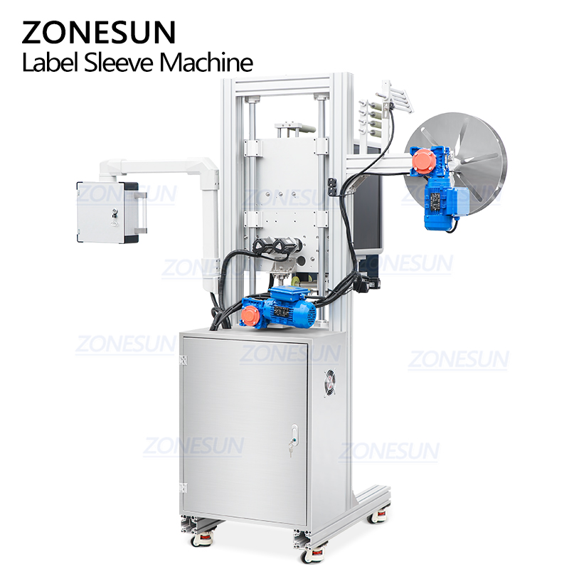 ZONESUN ZS-STB151 Automatic High Speed PVC Film Shrink Sleeve Bottle Label Sleeving Applicator Labeling Machine