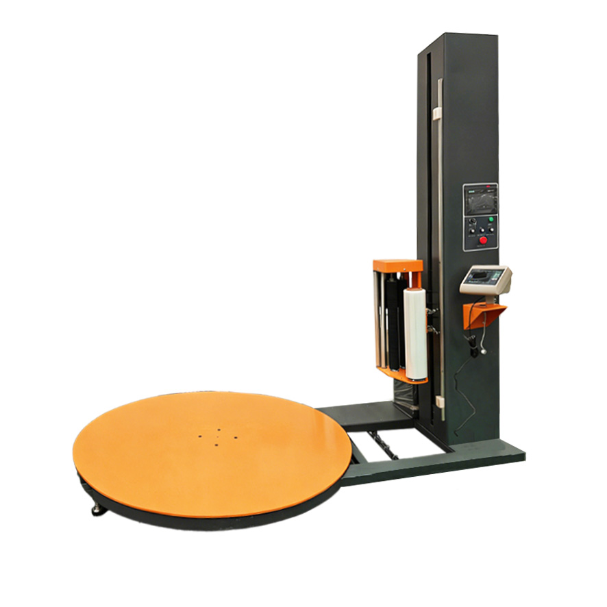 Pallet Shrink Wrap Machine Full Automatic Pre-Stretch Film Packaging Package Wrapping Machinery With Pallet