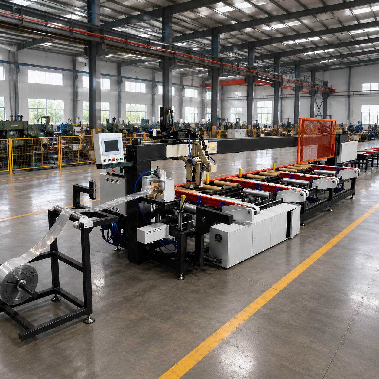 Electric Semi-Automatic Aluminum Profile PVC Bagging Packing Machine With Heat Shrink Sealing