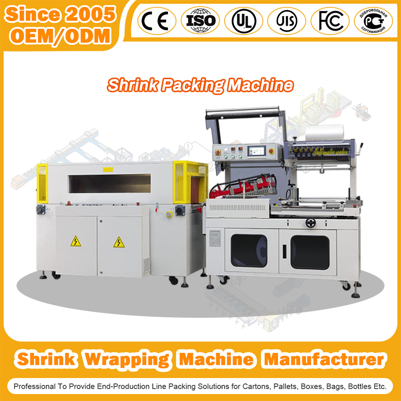 Shrink Wrapping Machine Manufacturer Pallet Auto Carton Sealer Plastic High Speed Film Heat Shrink Tunnel Side/L Bar/Sleeve Sealing Shrink Wrapping Machine