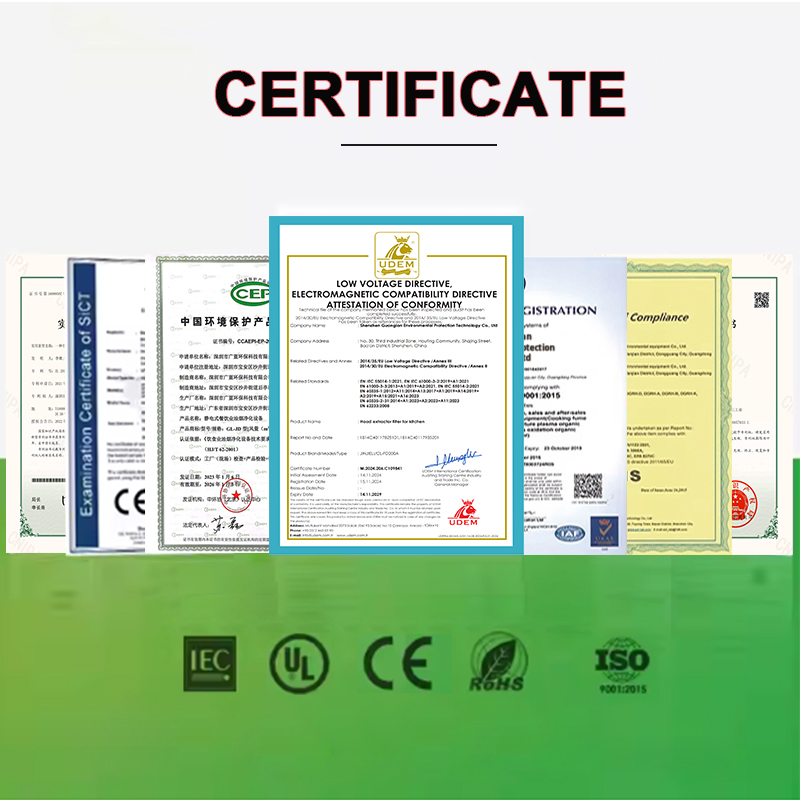 Commercial Kitchen Hood Fire Suppression System Gas Disposal Machinery Gas Scrubber Extractor Hood For Restaurant China Supply