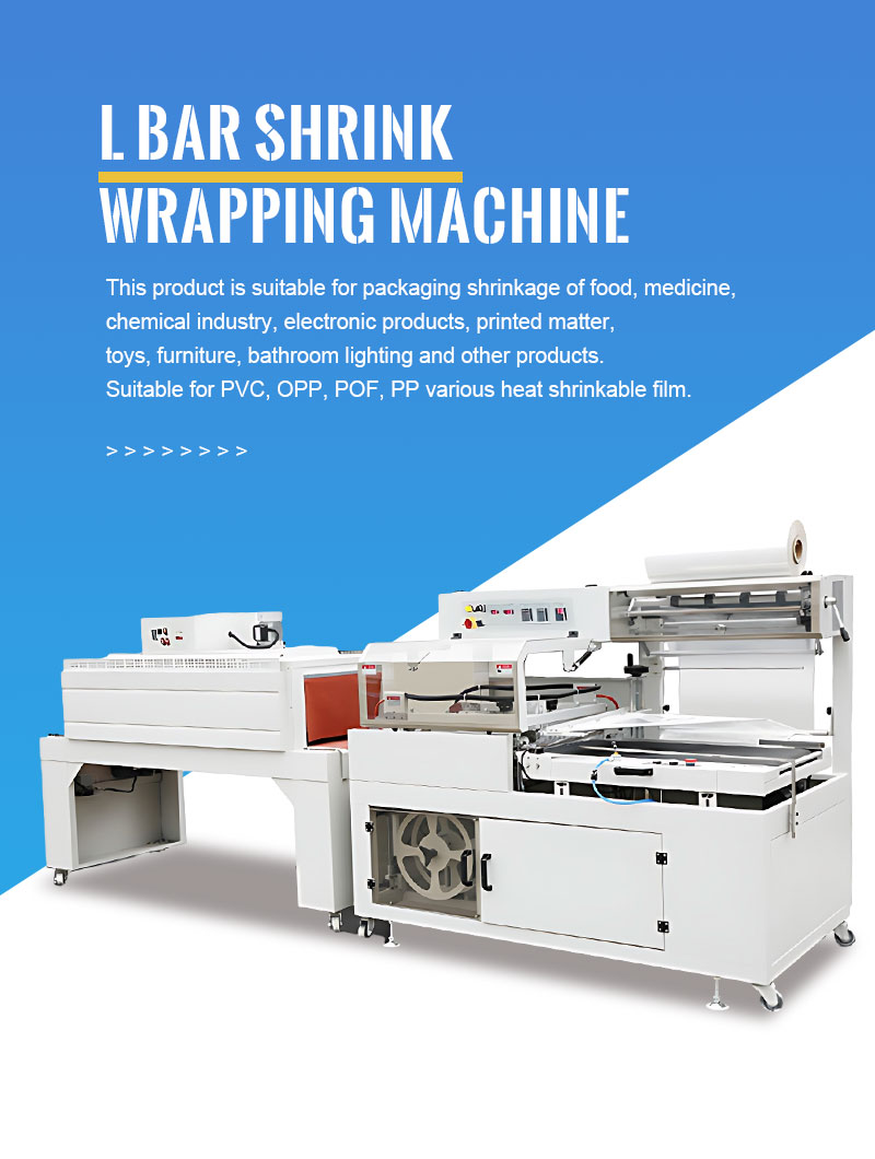 Plastic Film Shrink Wrapping Heat Shrink Packing Machine Aluminium Mold Press L Sealer Shrink Wrapping Maker Machine for Boxes