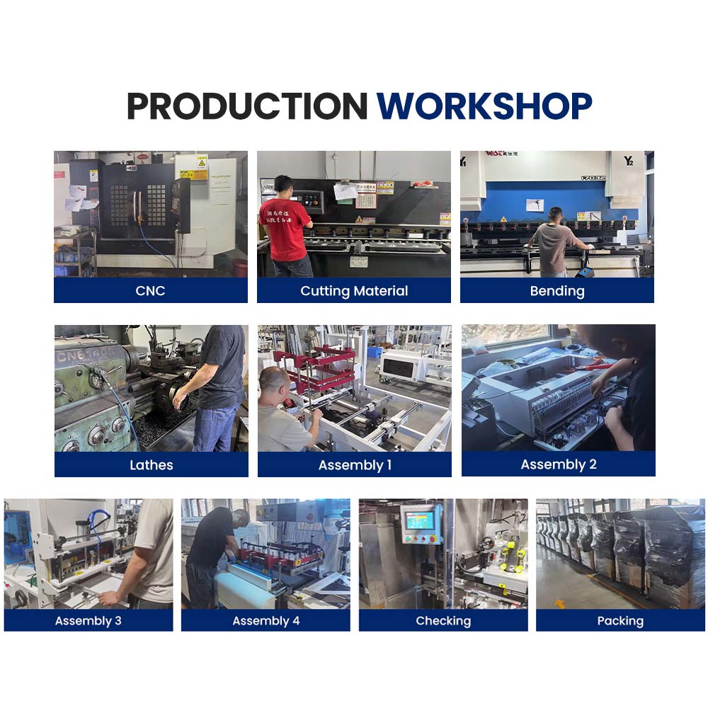 Heavy Duty Continuous Motion Side Sealer Auto Heat Shrink Packaging Machine Film Covering System Thermal Cutter Closure