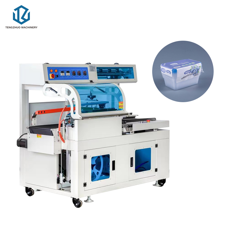 Heat Sleeve Shrink Wrap Food Fomo Trays Heat Shrink Packing Machinery L Bar Sealer Side Sealing Heat Tunnel Shrink