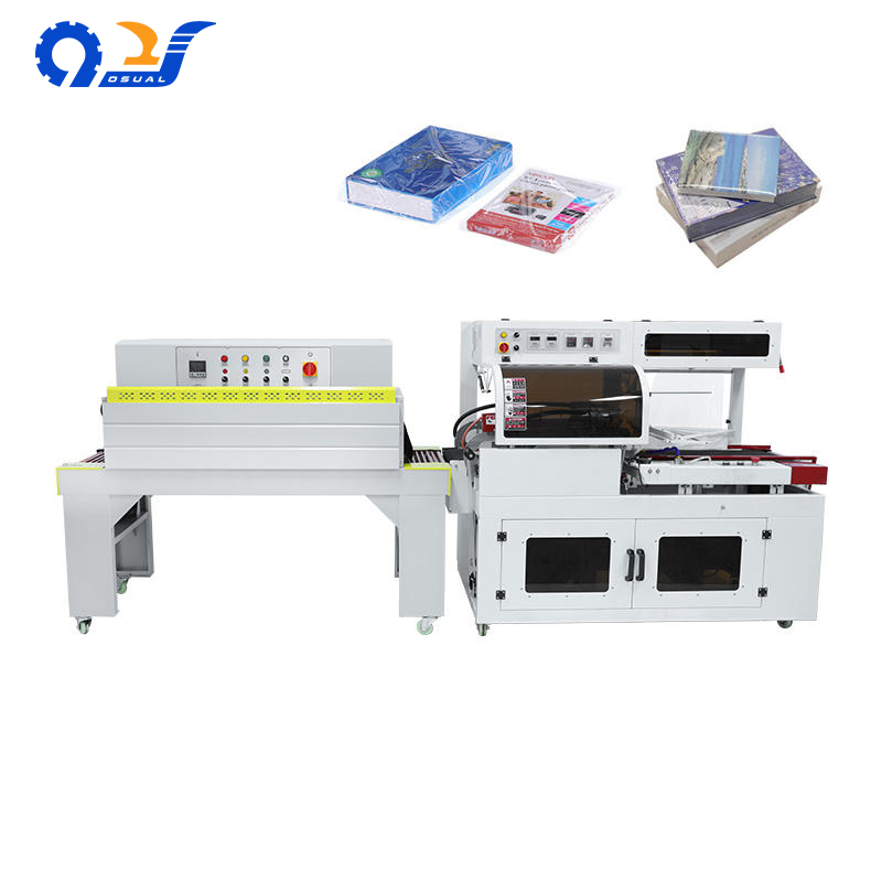 FL-750 + 7530 Commercial L Bar Sealer Side Sealing Heat Tunnel Shrink Wrapping Machine for Plastic Film Sealing Cutting