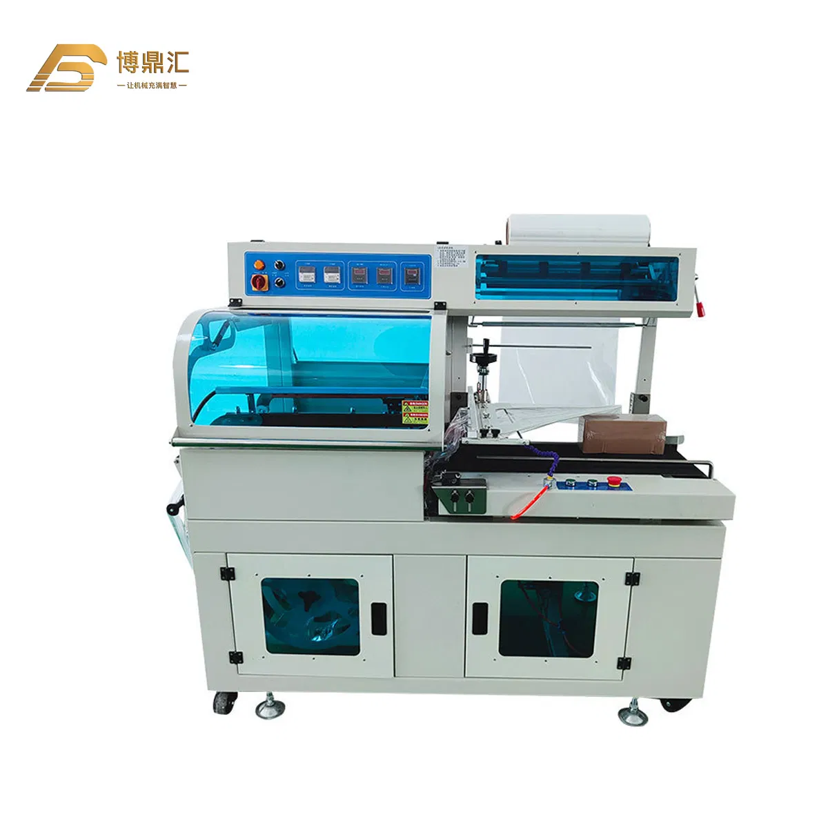 Auto PE Film Heat Oven Tunnel Water Bottles Cans Shrink Wrapping Sleeve Packaging Machine