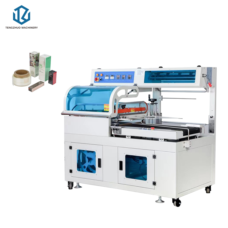 Heat Sleeve Shrink Wrap Food Fomo Trays Heat Shrink Packing Machinery L Bar Sealer Side Sealing Heat Tunnel Shrink