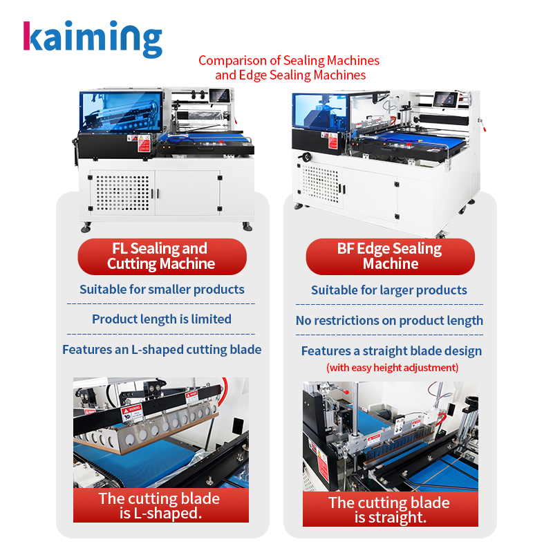 Model 450L Automatic Intelligent Edge Sealing &amp; Cutting Machine with Heat Shrink Tunnel Packing Machine High Speed Side Seal
