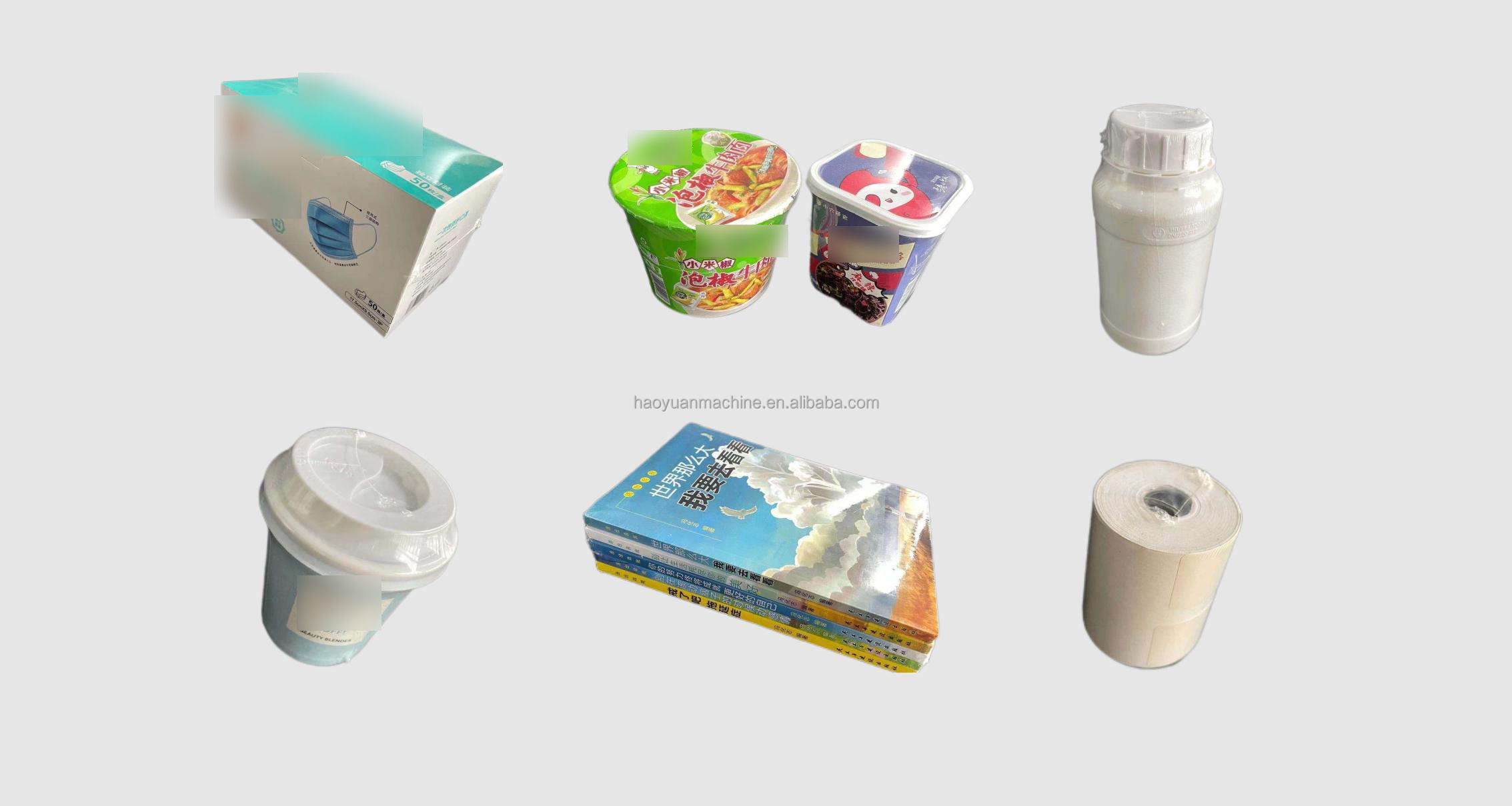 HY-450 Automatic Side Sealing Shrink Wrap Machine Continuous Film Tunnel Wrapper for Food Box Book Industrial Packaging