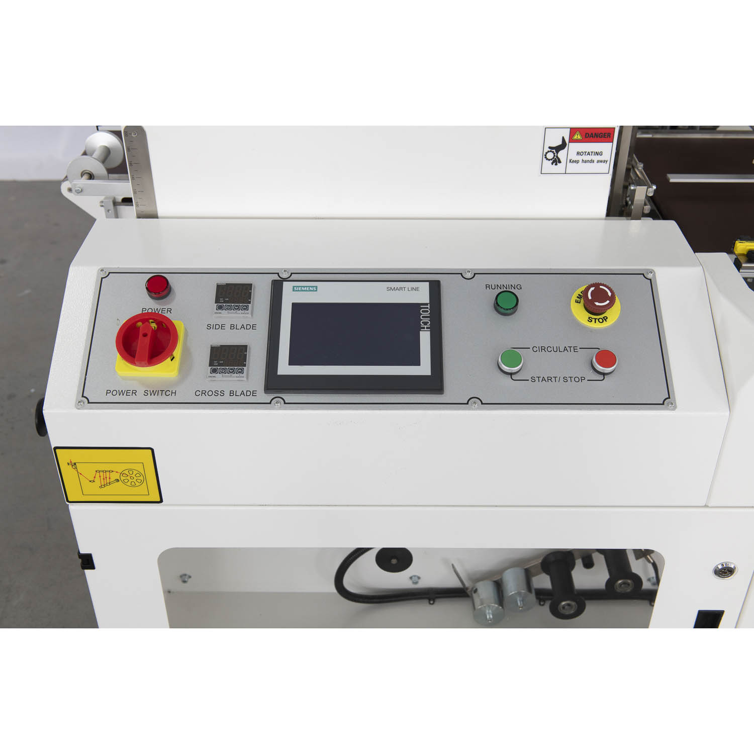 Automatic Vertical L bar Sealer and Shrink Wrapping Machine From Shanghai Manufacturer