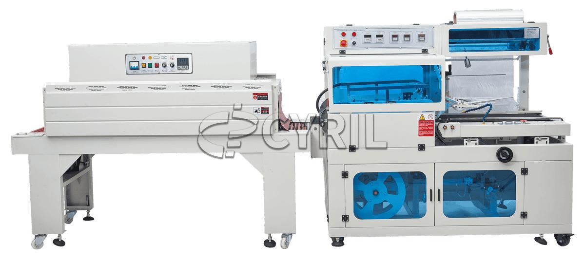 Automatic Electric Plastic Continuous Shrink Wrapping Sealing Cutting Machine for Stationery Hardware Food Beverage Art Supplies
